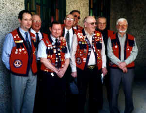 A pride of lions: Some Magrath Lions Club Members in Magrath, Alberta abt 2000